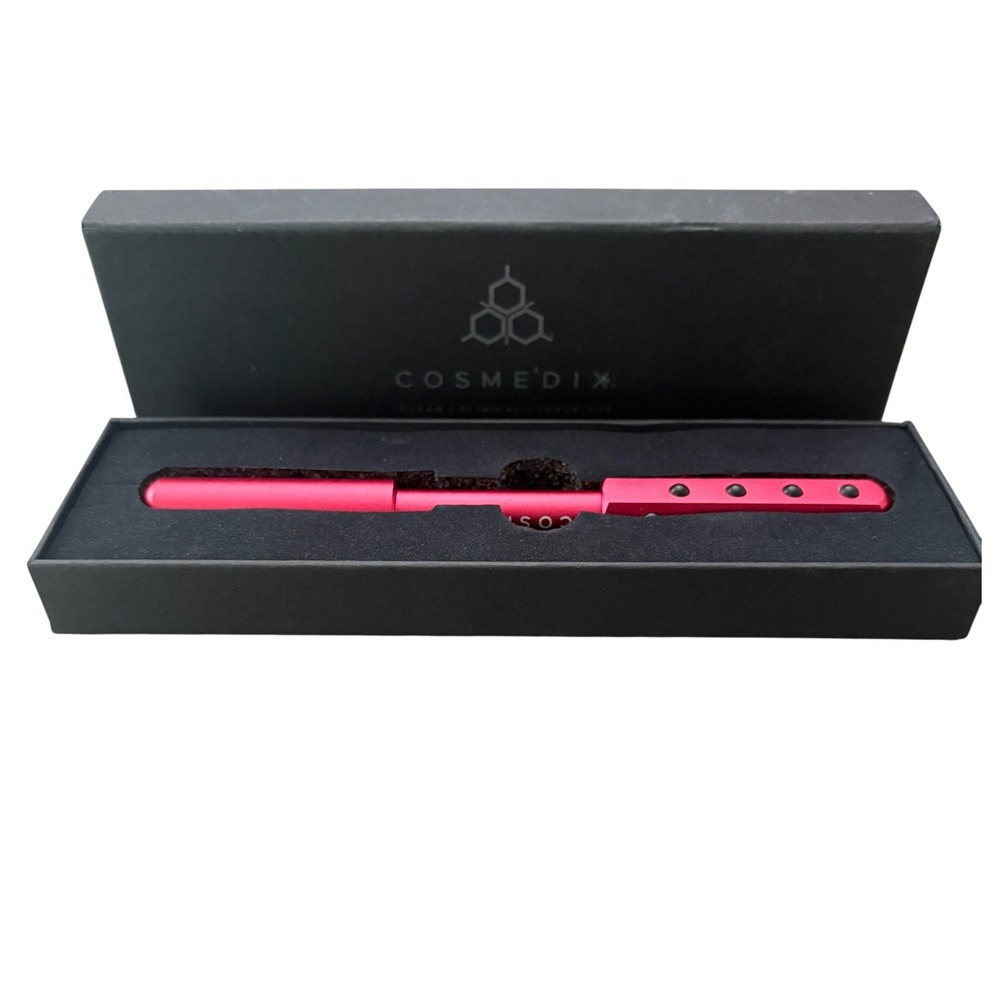 Cosmedix Face and Body Massage Beauty Roller Pink Germanium Stones New in Box